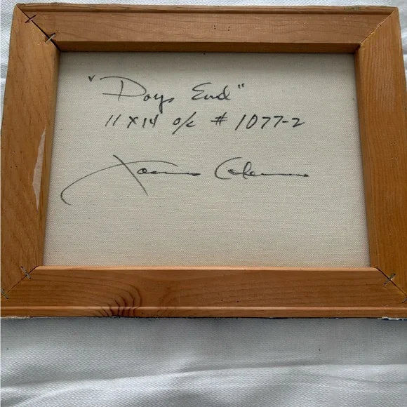 James Coleman Art - original oil on canvas - Tropical Sunset - Picture 2 of 2